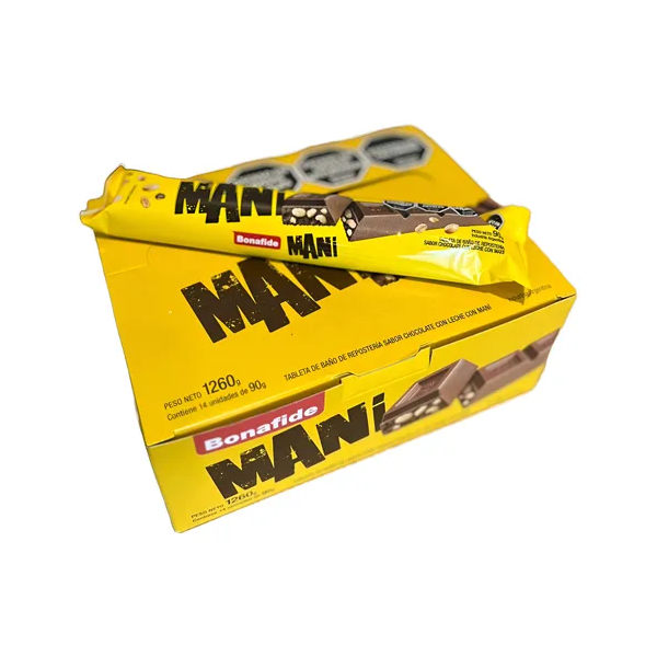 TABLETA BONAFIDE L/MANI 14 X 90